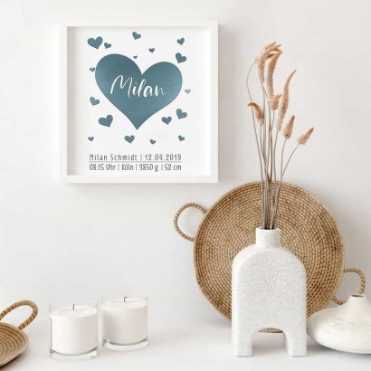 Babyposter personalisiert