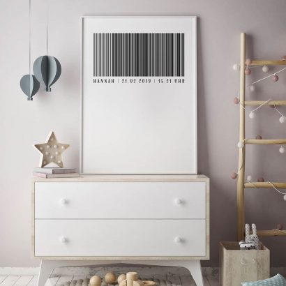 Poster zur Geburt personalisiert