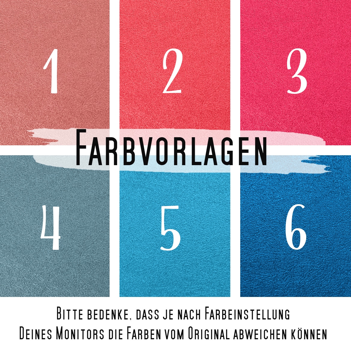 Poster Farbvorlagen