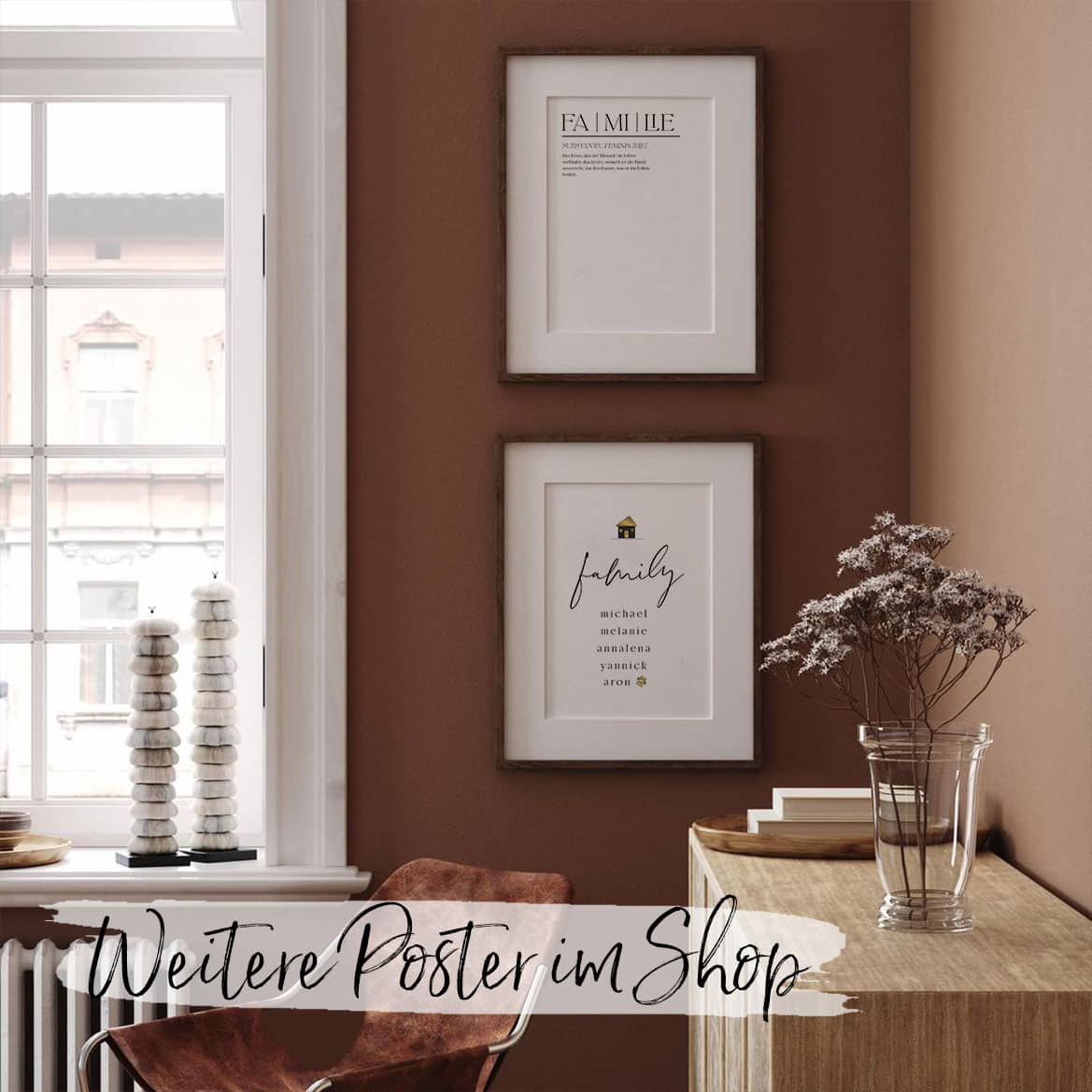 Poster Familie personalisiert
