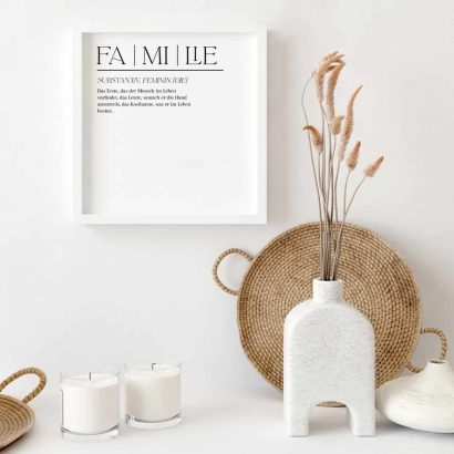 Poster Familie personalisiert