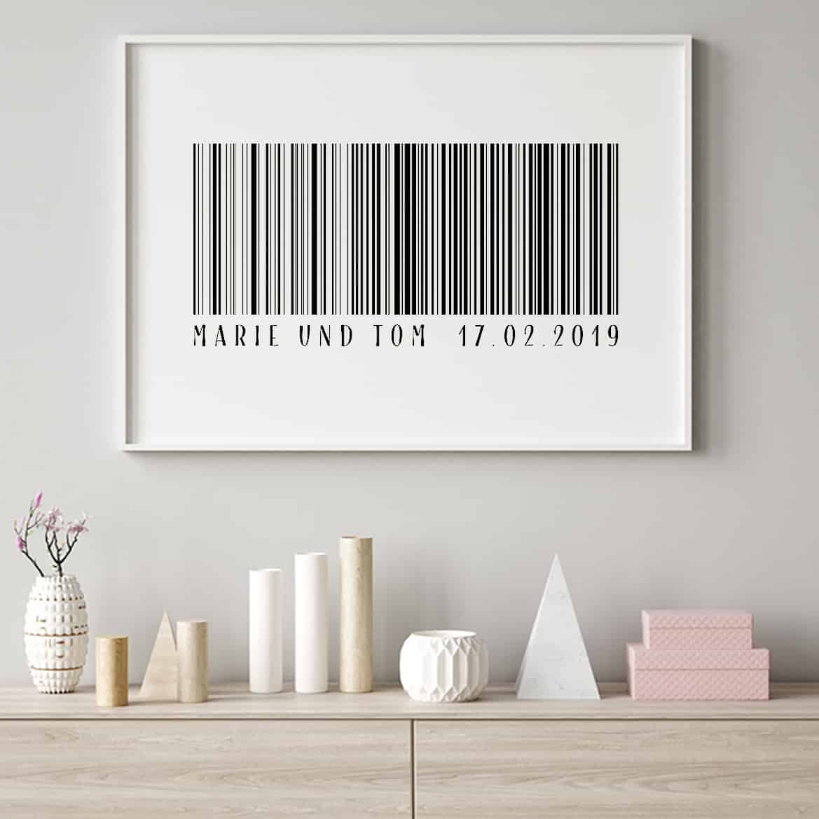 Poster zur Hochzeit personalisiert