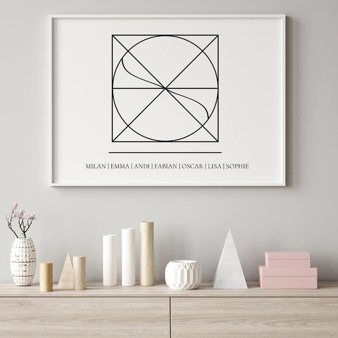 Poster Familie personalisiert