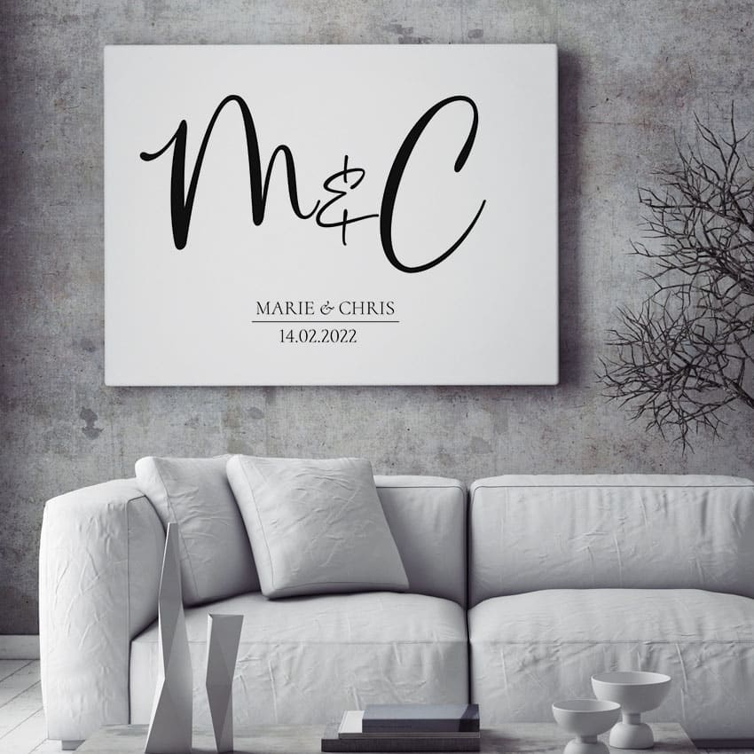 Poster zur Hochzeit personalisiert