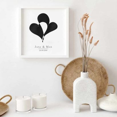 Poster zur Hochzeit personalisiert