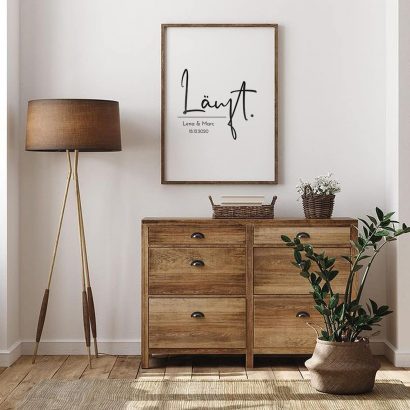 Poster zur Hochzeit personalisiert