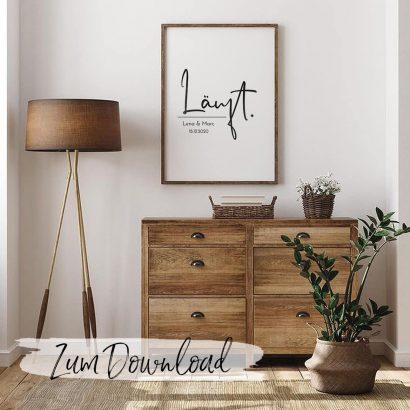 Poster personalisiert Hochzeit zum Ausdrucken