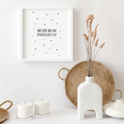 Poster mit eigenem Spruch personalisiert