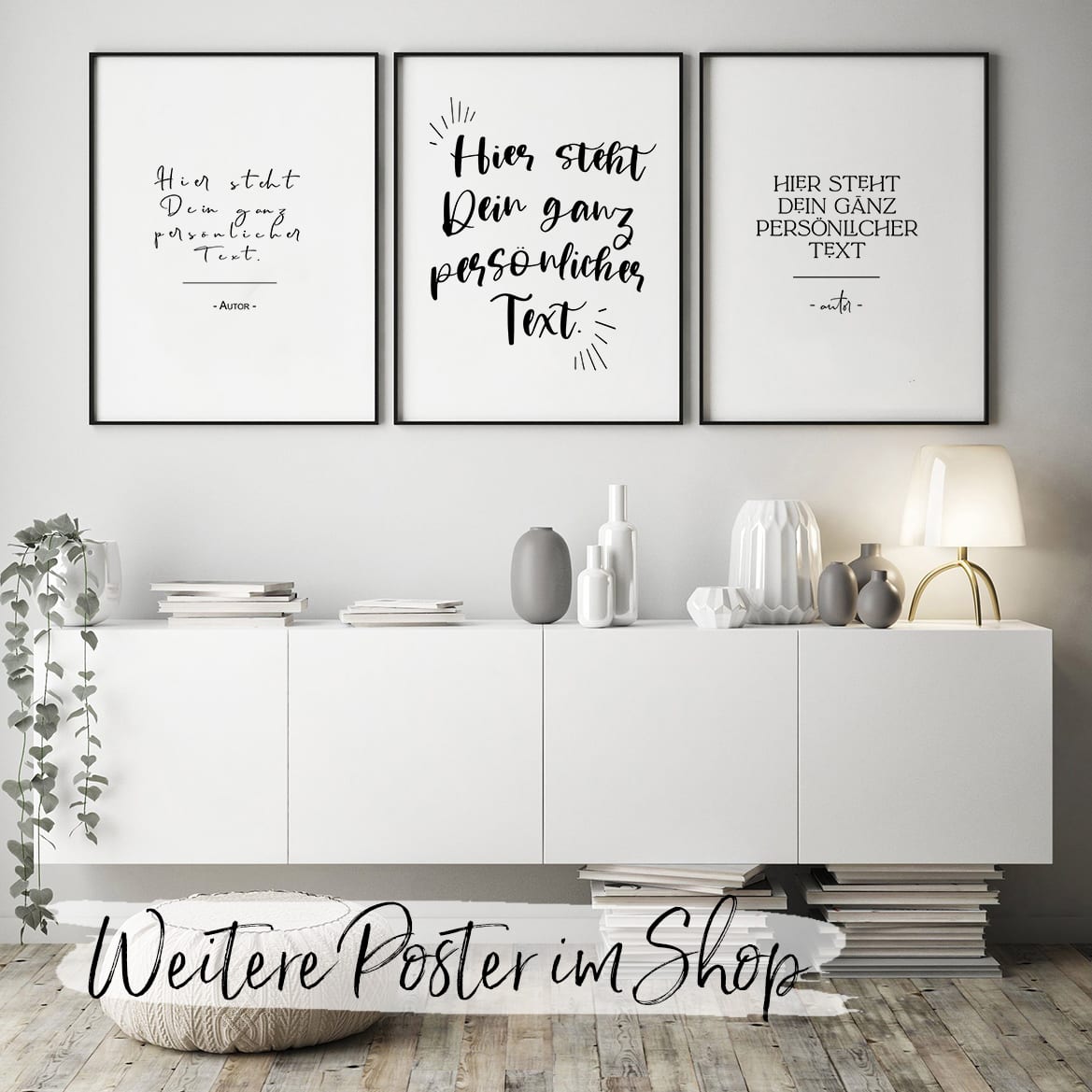 Poster mit eigenem Spruch personalisiert
